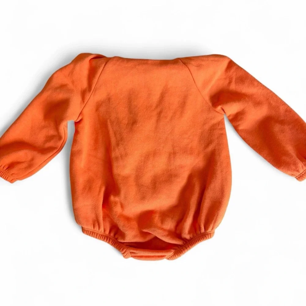 Old Navy Unisex Jack-O'-Lantern One-Piece Bubble Romper Baby 18-24 months